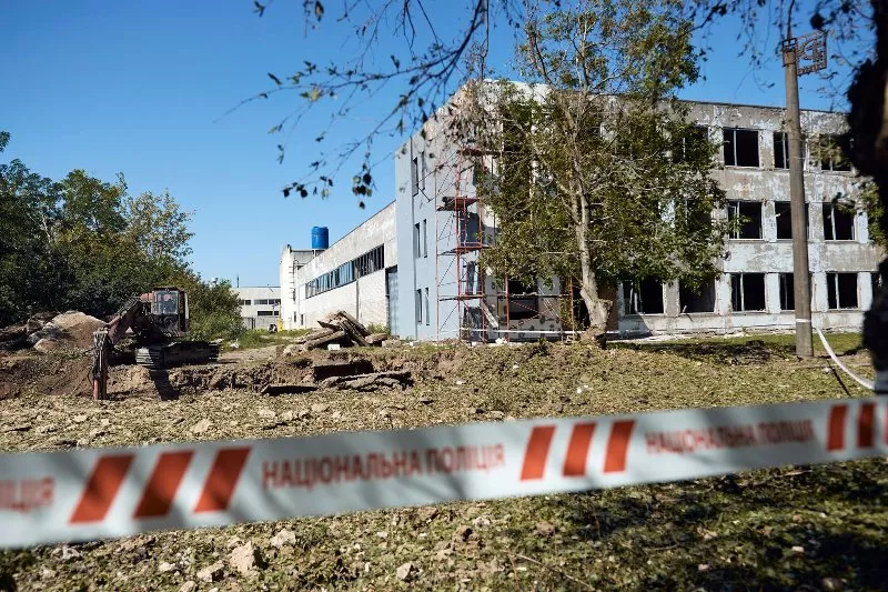 У місті на Черкащині ліквідовують наслідки російського ракетного удару