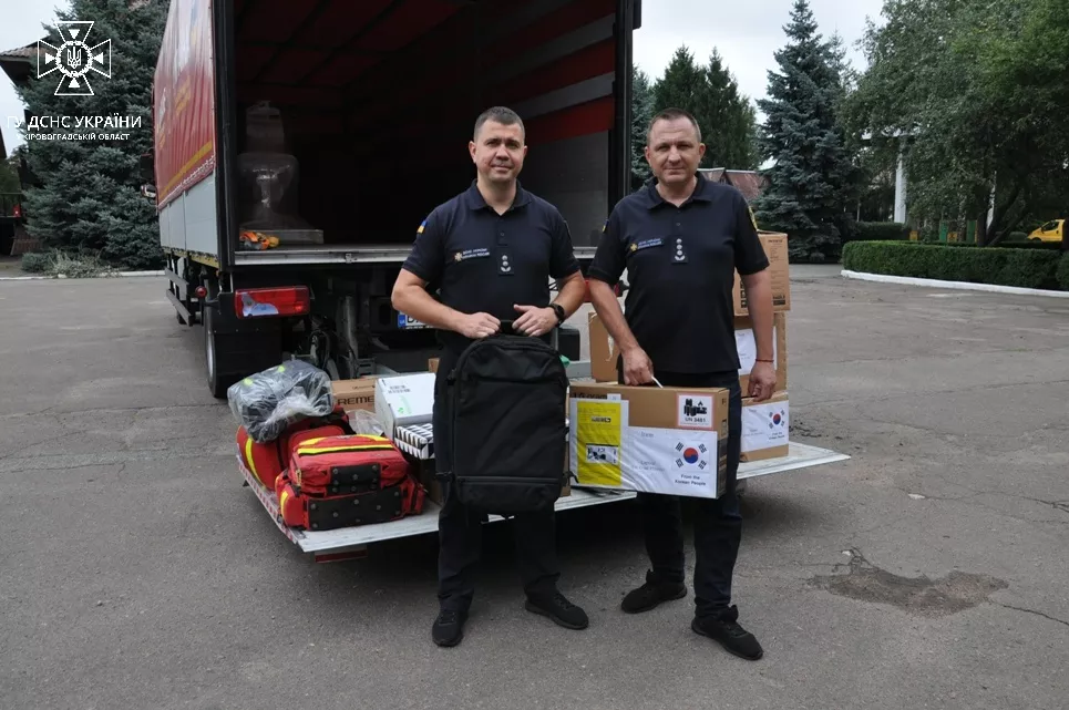 Kirovohrad rescuers received humanitarian aid from Finland