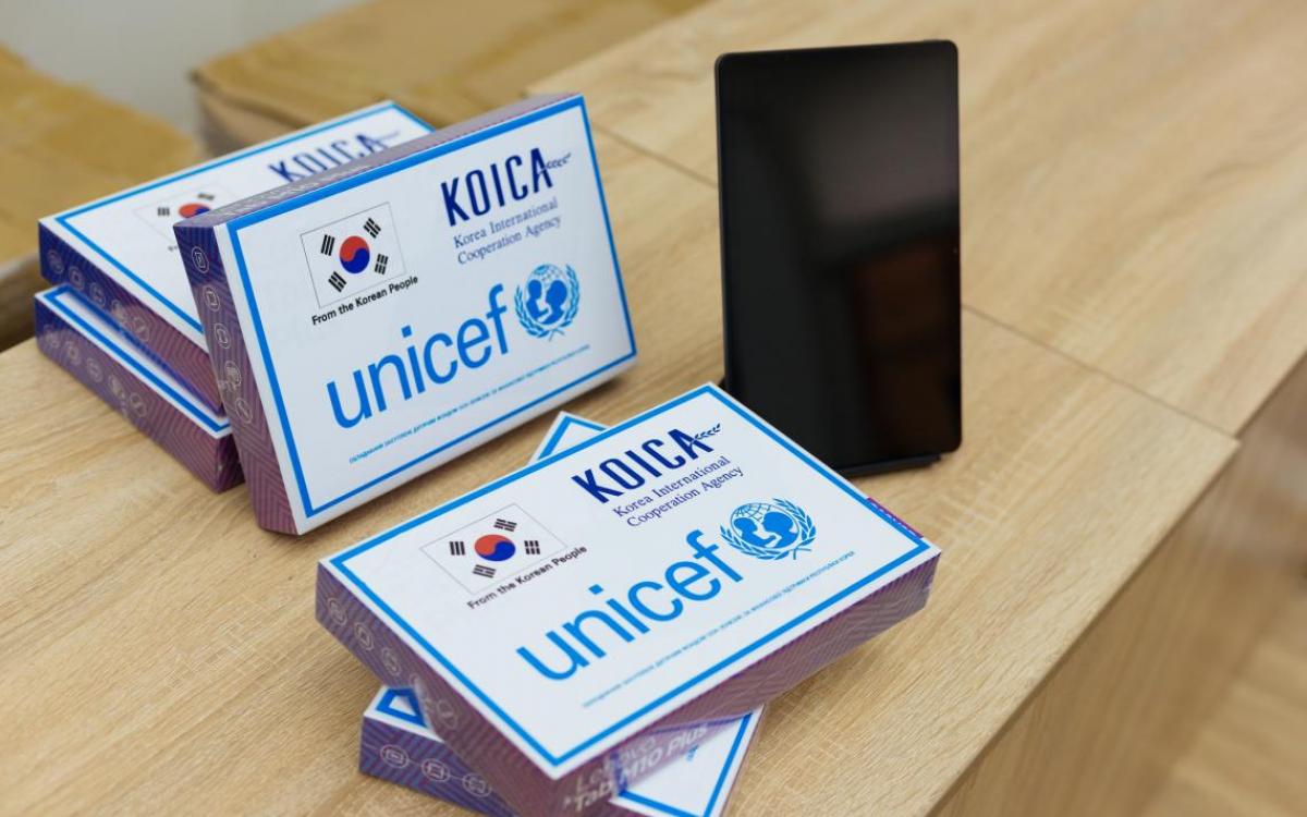 Odesa region received equipment for schoolchildren from UNICEF