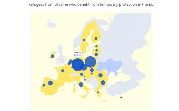 The EU has extended its temporary protection for Ukrainians