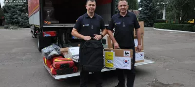 Kirovohrad rescuers received humanitarian aid from Finland